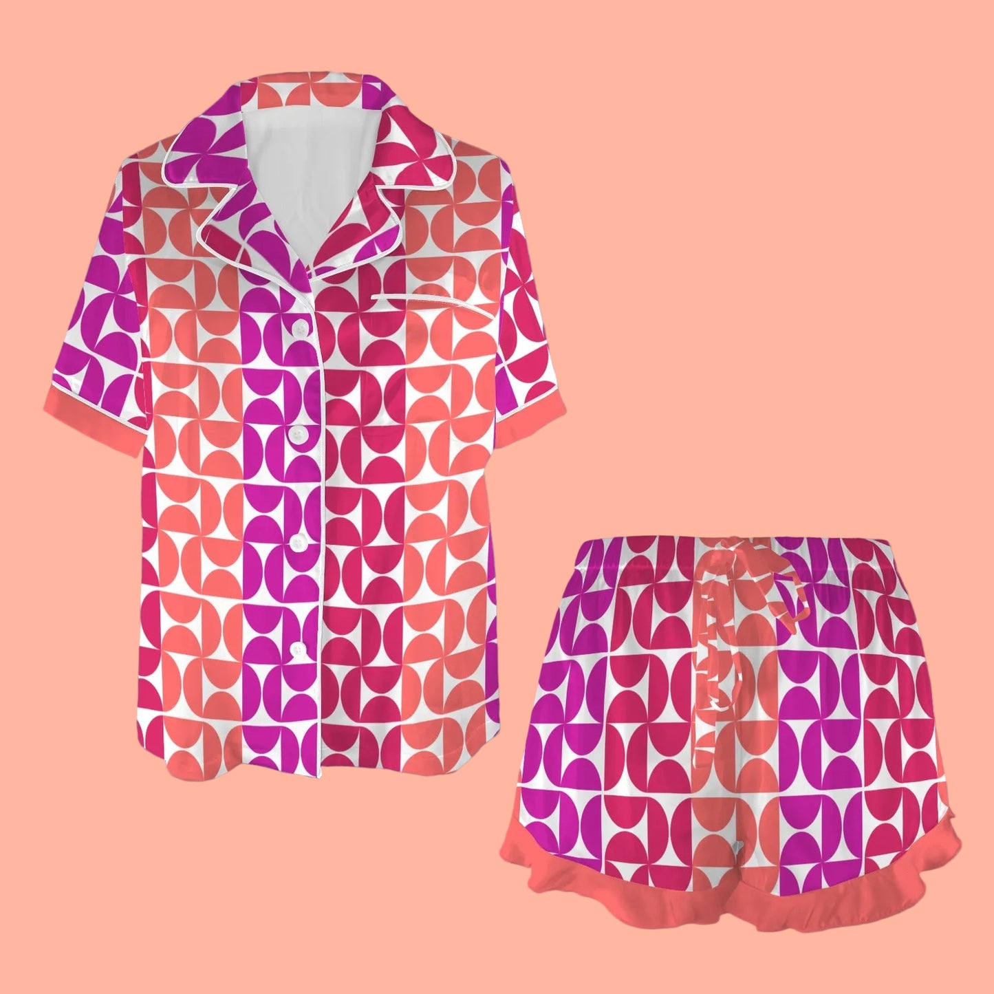 Colorful Geometric Shapes Pajama Set